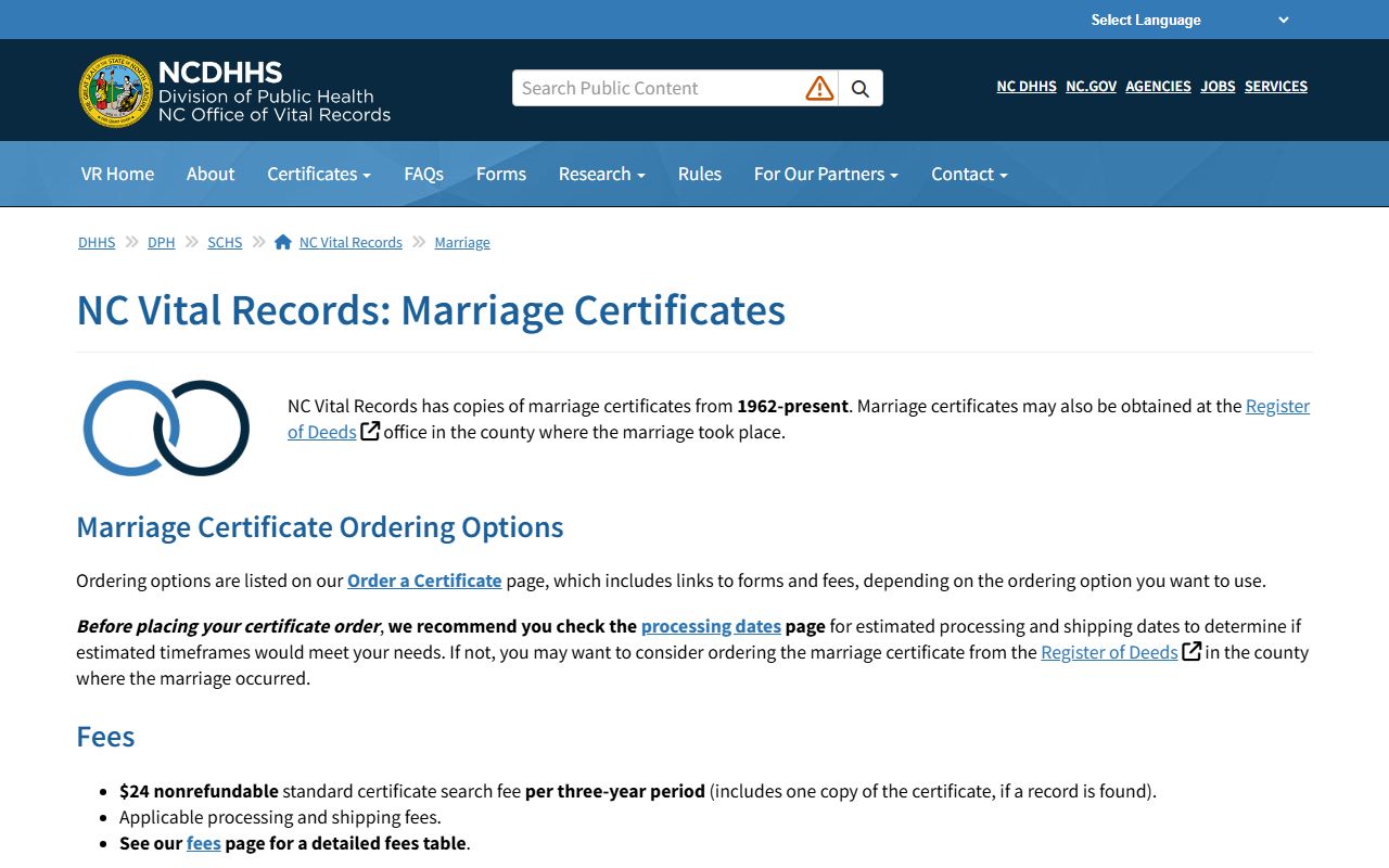 Burke County Clerk of Superior Court marriage certificate distinction