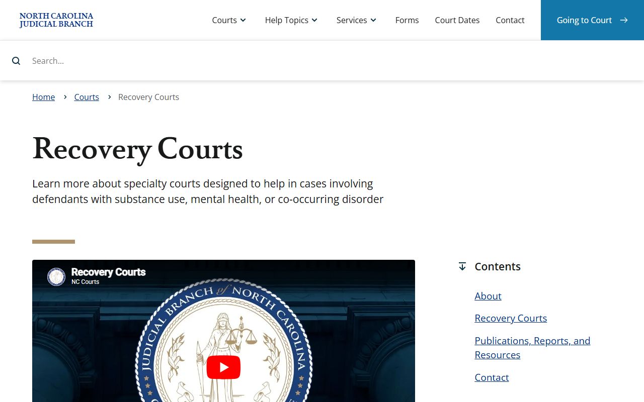Burke County court dockets Recovery Courts overview