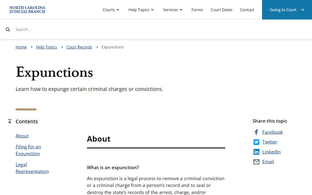 Burke County criminal court records expunction help topic