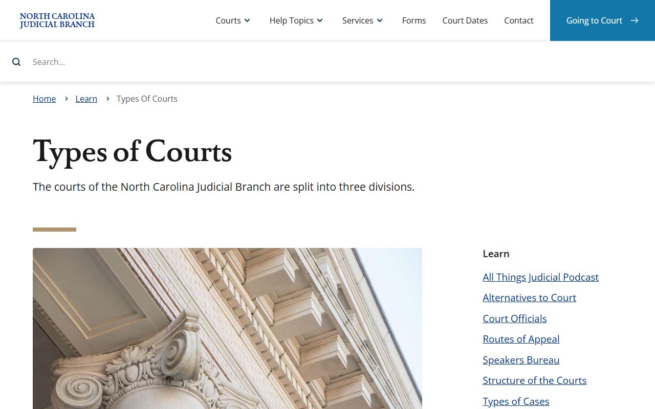 Burke County Court records North Carolina court structure