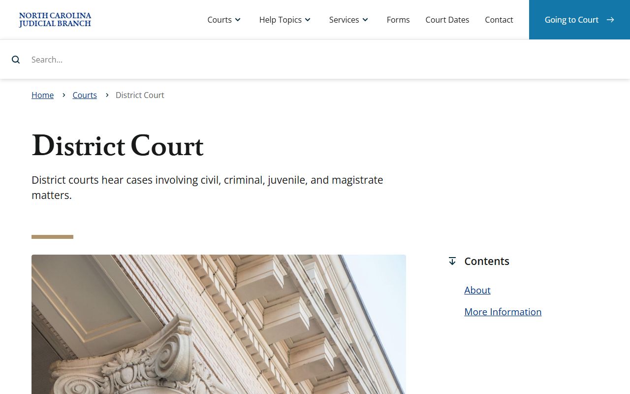 Burke County Court records District Court overview