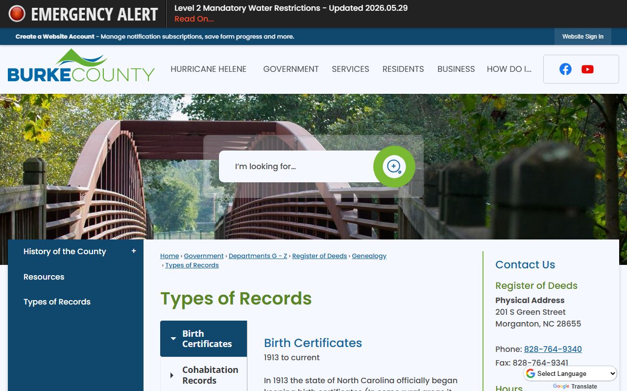 Burke County probate records historical wills and record types