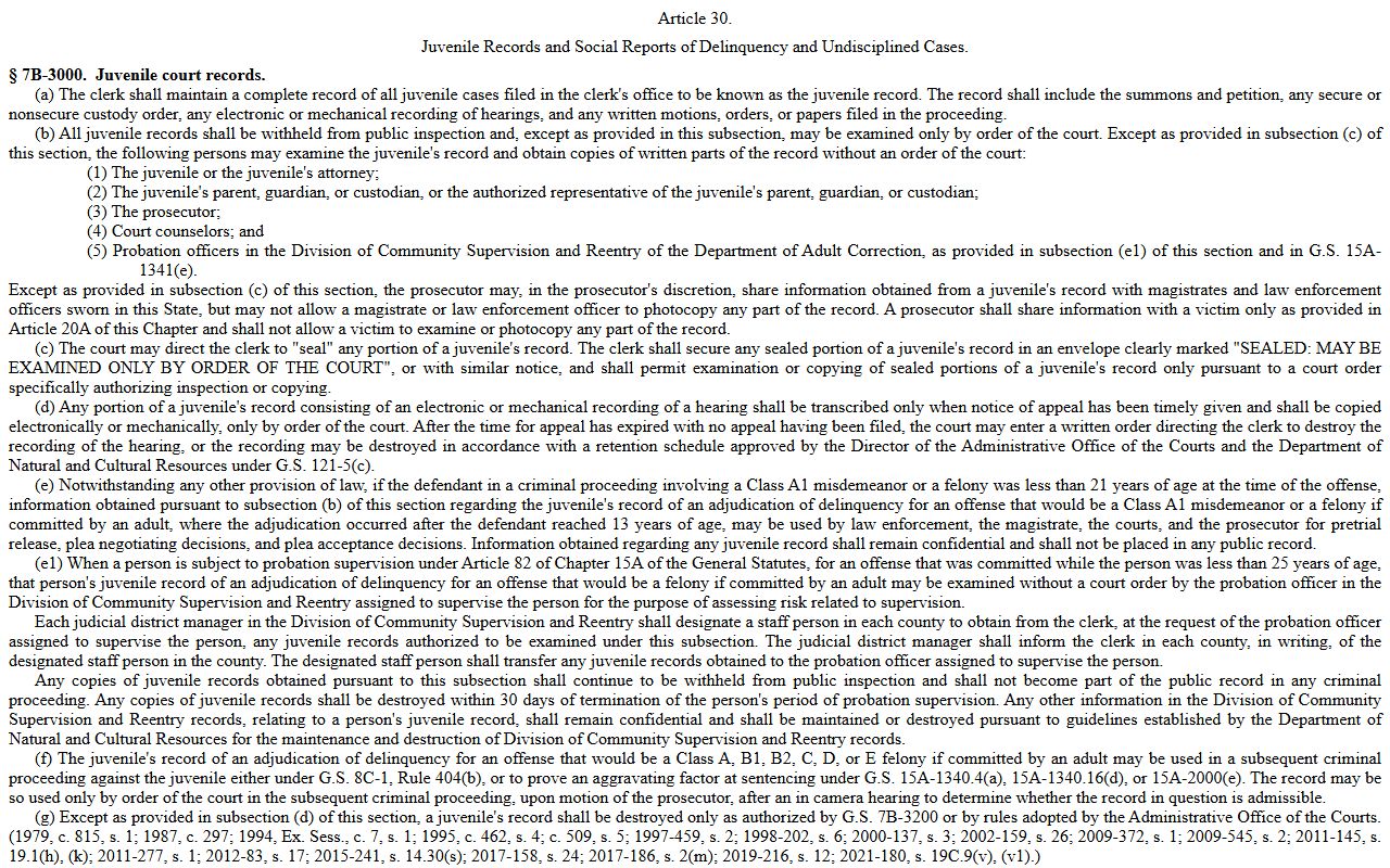 Burke County probate records juvenile confidentiality statute
