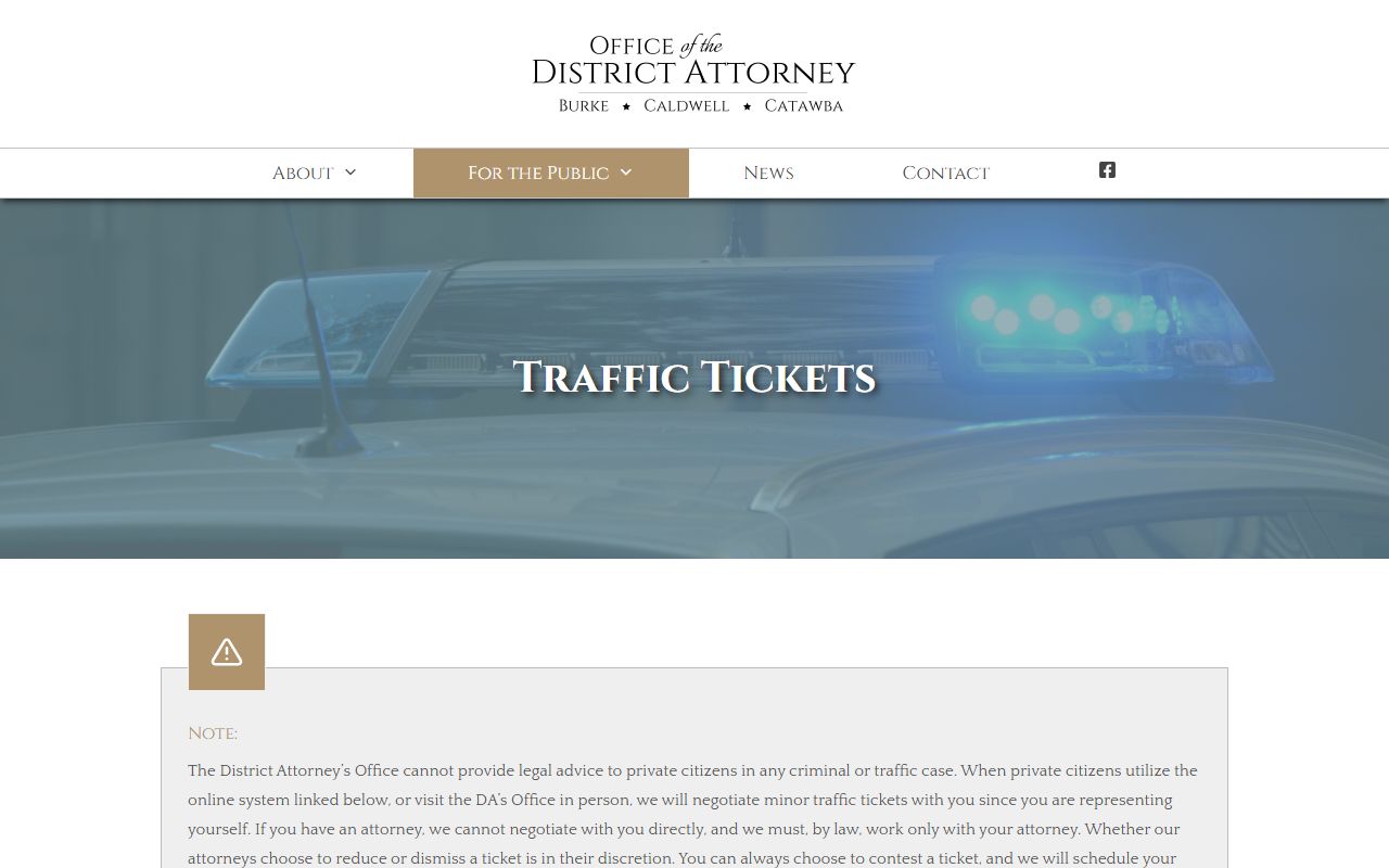 Burke County traffic court records District Attorney traffic ticket information